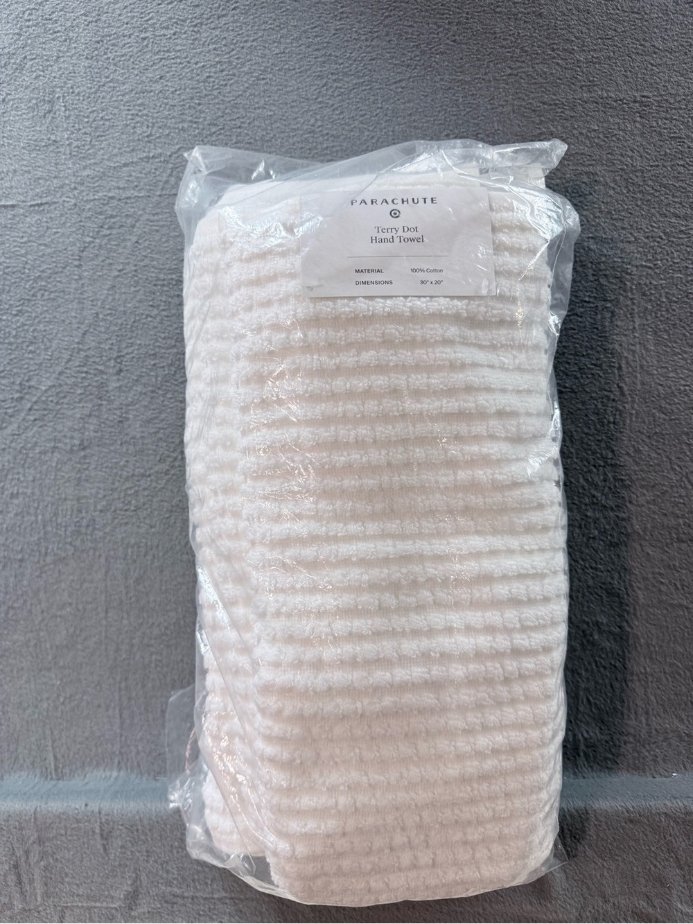 Parachute x Target - Set of 3 White Terry Dot Hand Towels